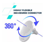 Canyon OnGrip 105 15W Qi2 Wireless Car Charger White CNS-CCH105W