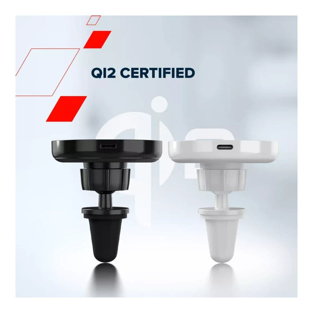 Canyon OnGrip 105 15W Qi2 Wireless Car Charger White CNS-CCH105W