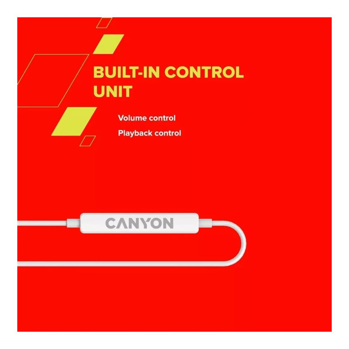 Canyon SEP-6 HiRes Sound Wired Earphone White CNS-CEP6W