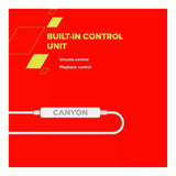 Canyon SEP-6 HiRes Sound Wired Earphone White CNS-CEP6W