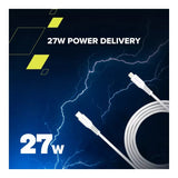 Canyon 30W Type-C to Lightning Cable 2m White CNS-CLN30SC20W