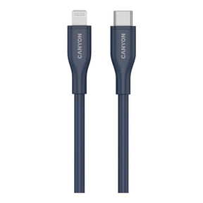Canyon 60W Type-C to Lightning Silicon Cable 1m Blue CNS-CLNM60SC10DB