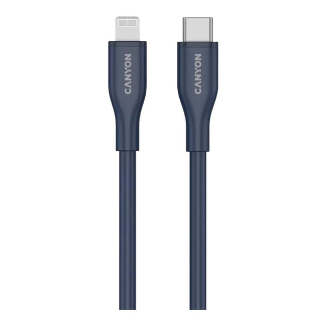 Canyon 60W Type-C to Lightning Silicon Cable 1m Blue CNS-CLNM60SC10DB