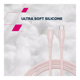 Canyon 60W Type-C to Lightning Silicon Cable 1m Pink CNS-CLNM60SC10PS