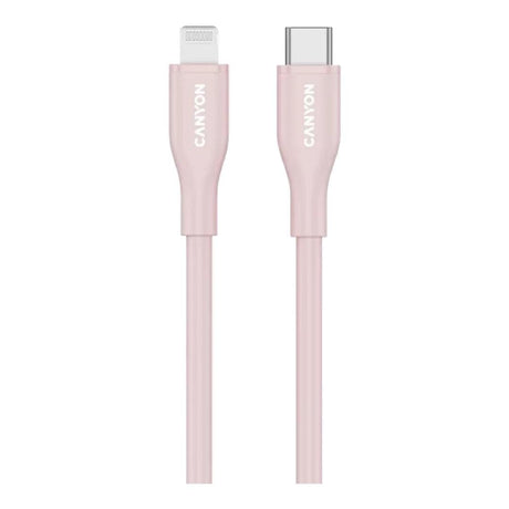 Canyon 60W Type-C to Lightning Silicon Cable 1m Pink CNS-CLNM60SC10PS