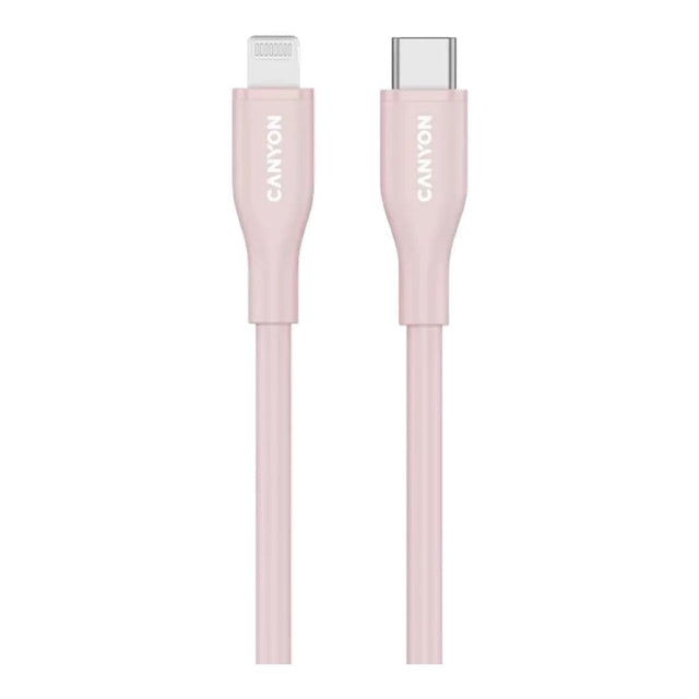 Canyon 60W Type-C to Lightning Silicon Cable 1m Pink CNS-CLNM60SC10PS