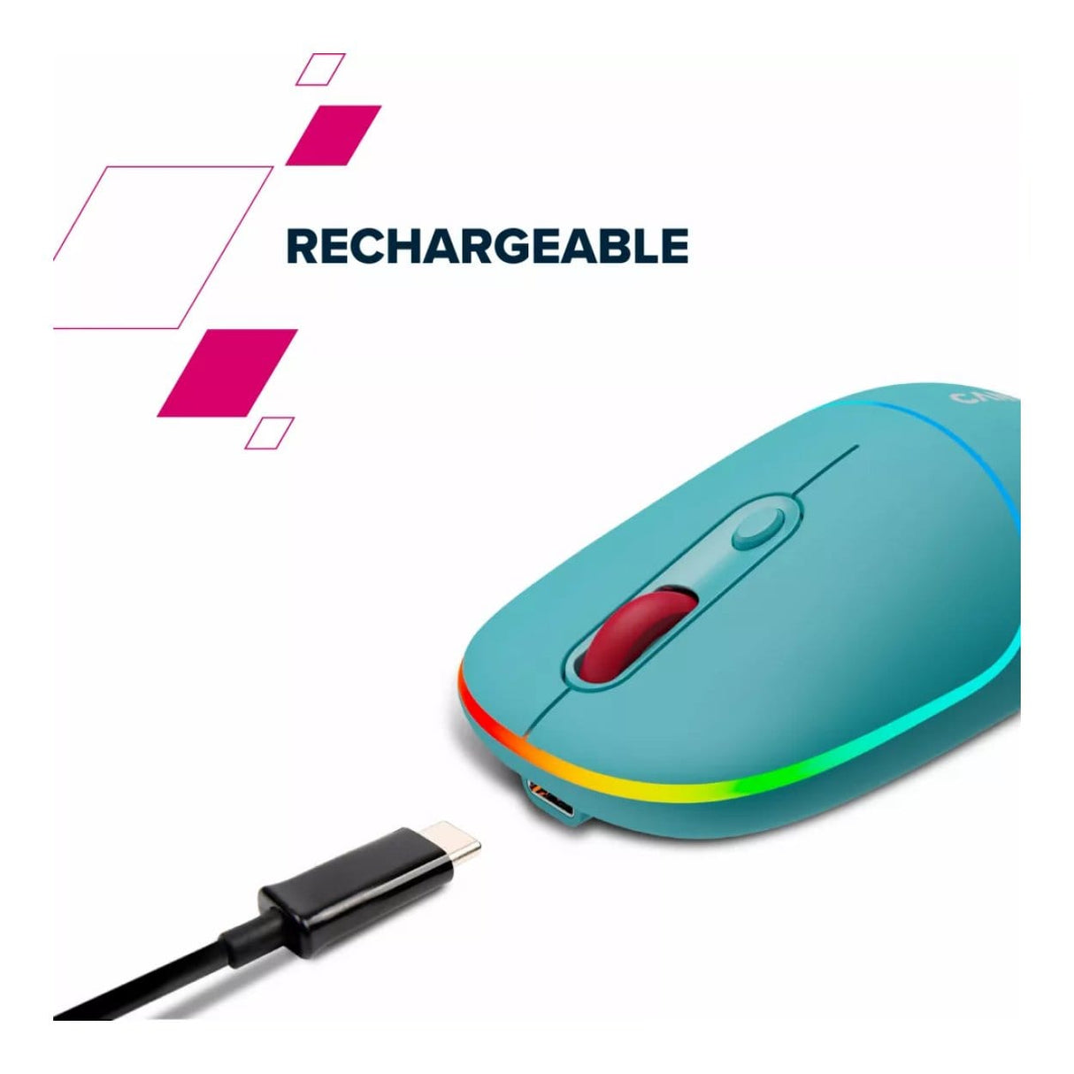 Canyon MW-22 Dual Mode RGB Wireless Mouse - Pearl Rose CNS-CMSW22PR