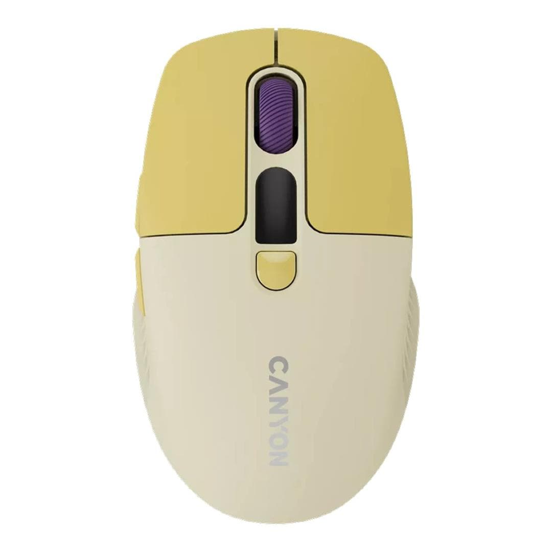 Canyon MW-26 LCD Wireless Silent Mouse Yellow CNS-CMSW26Y