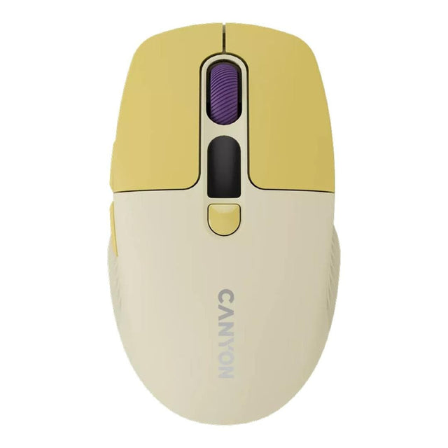 Canyon MW-26 LCD Wireless Silent Mouse Yellow CNS-CMSW26Y