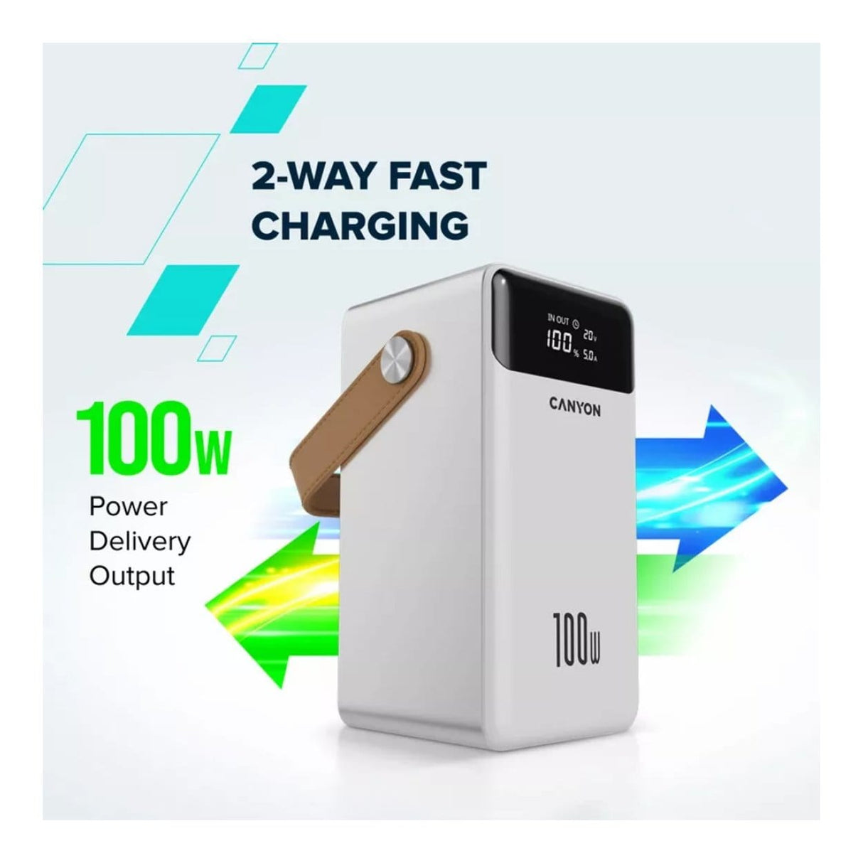 Canyon OnPower 610 60000mAh Power Bank White CNS-CPB610W