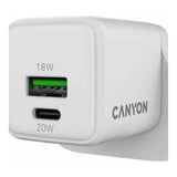 Canyon 20W USB Fast Charging Wall Charger White CNS-CUW20AC-UK