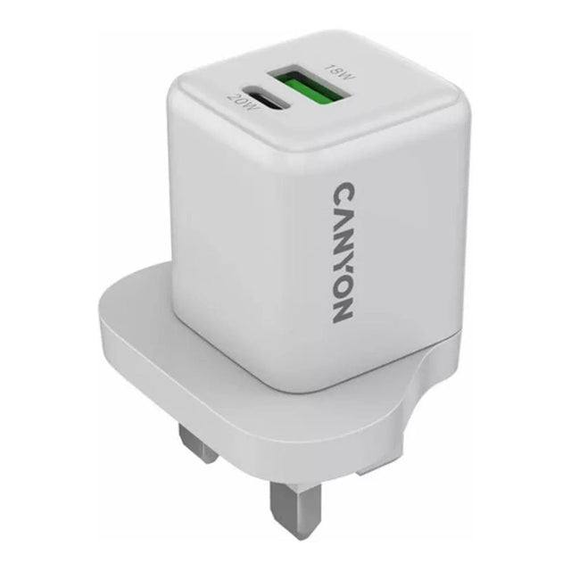 Canyon 20W USB Fast Charging Wall Charger White CNS-CUW20AC-UK