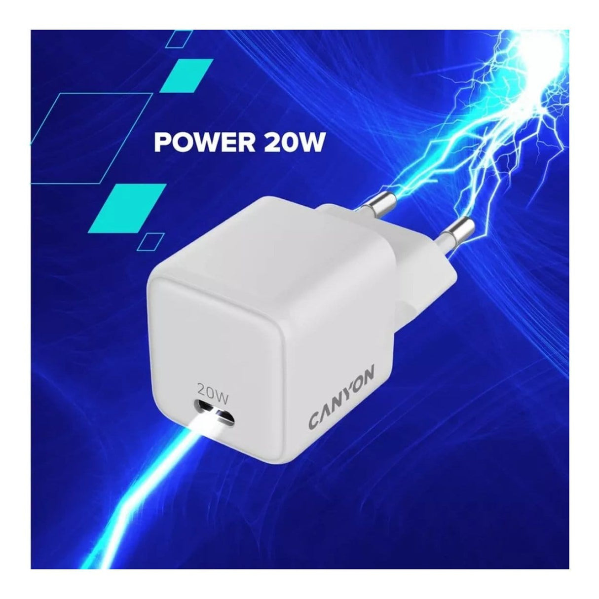 Canyon CU20C 20W Charging Adapter White CNS-CUW20C
