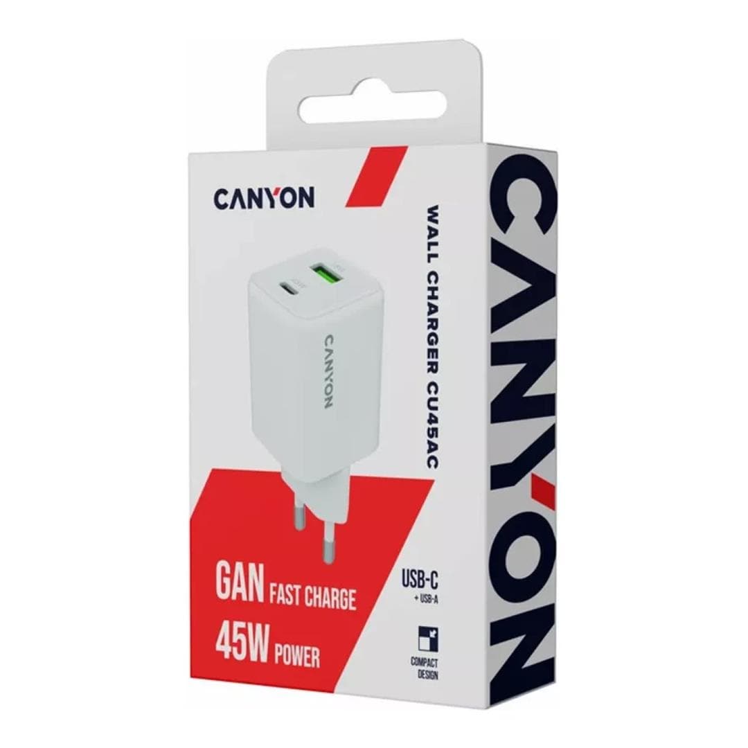 Canyon CU45AC 2-port Charging Adapter White CNS-CUW45AC – FirstShop
