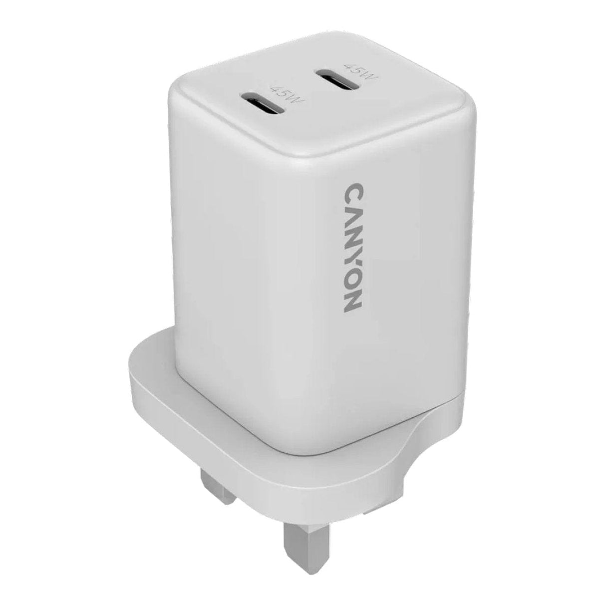 Canyon 45W USB Fast Charging Wall Charger White CNS-CUW45CC-UK