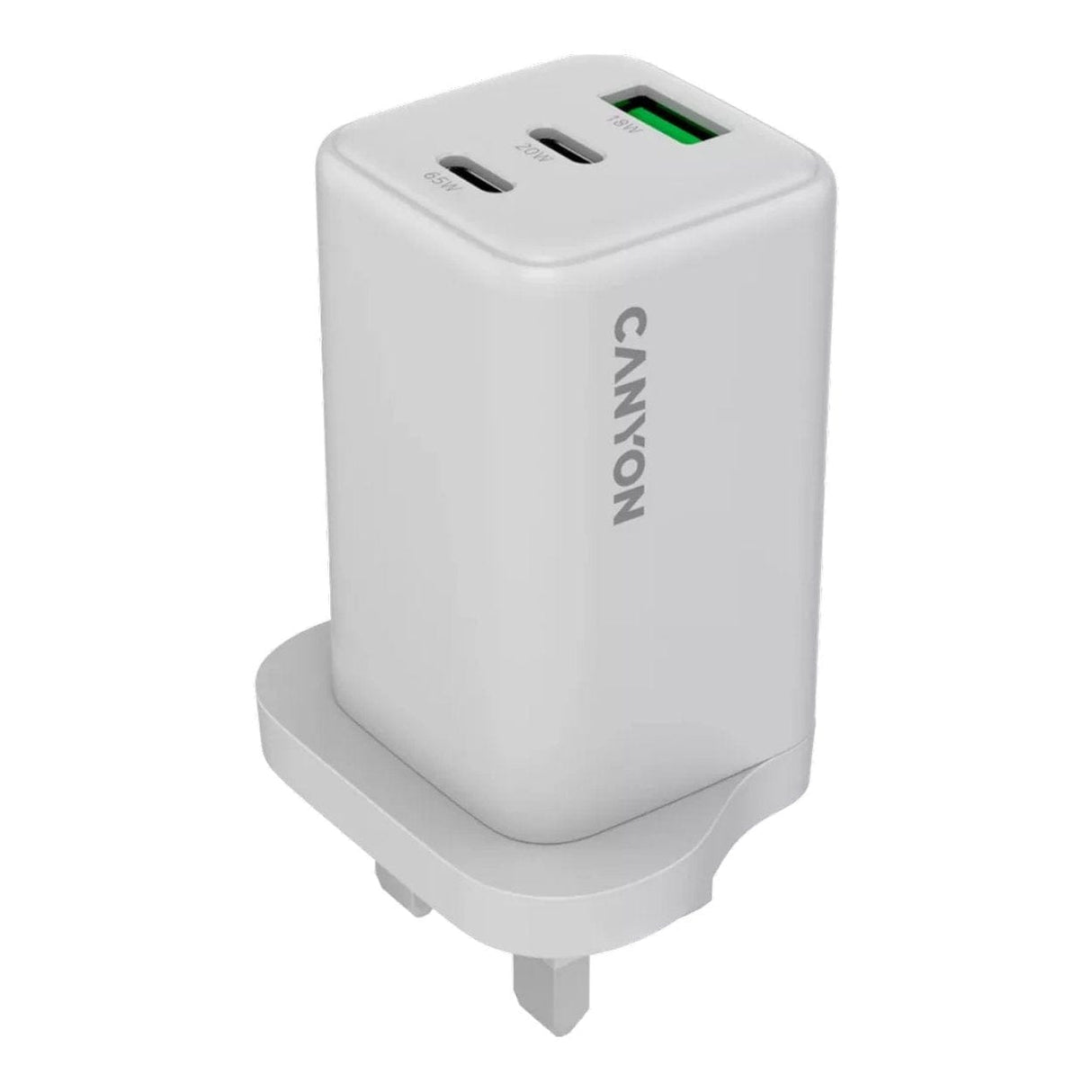 Canyon 65W USB Fast Charging Wall Charger White CNS-CUW65ACC-UK