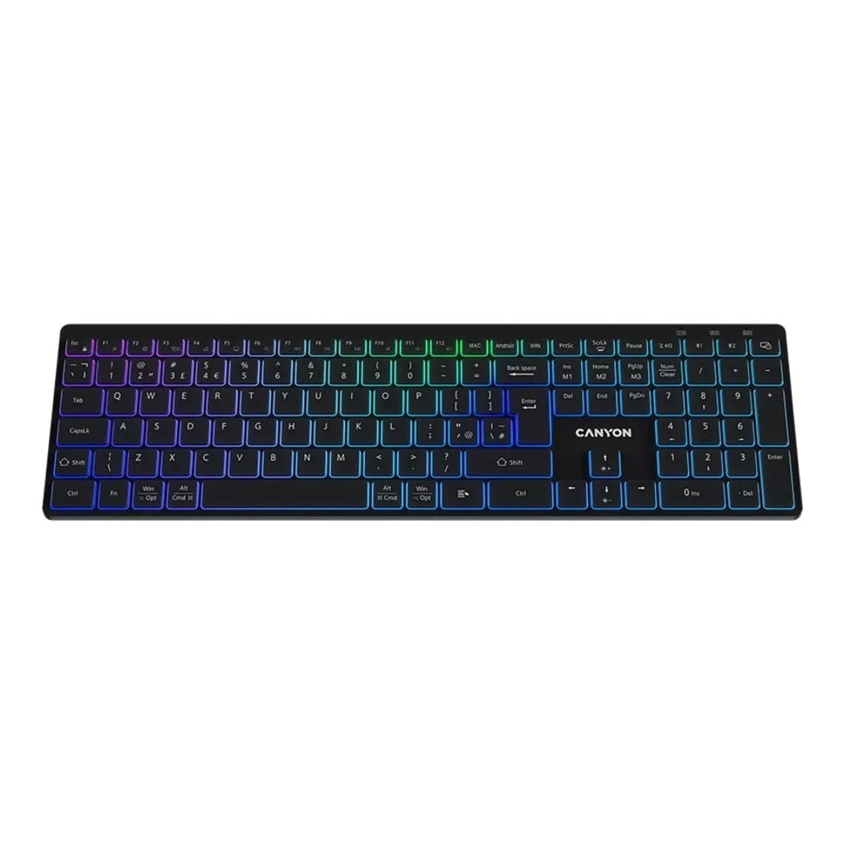 Canyon HKB-W11 RGB Wireless Keyboard Black CNS-HBTK11B