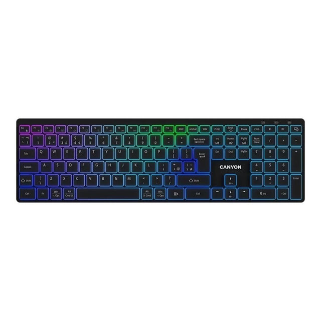 Canyon HKB-W11 RGB Wireless Keyboard Black CNS-HBTK11B