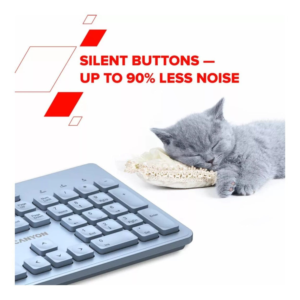 Canyon HKB-W01 Wireless Keyboard Blue CNS-HKBW01BL