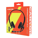 Canyon HS-07 Wired Conference Headset Black CNS-HS07B