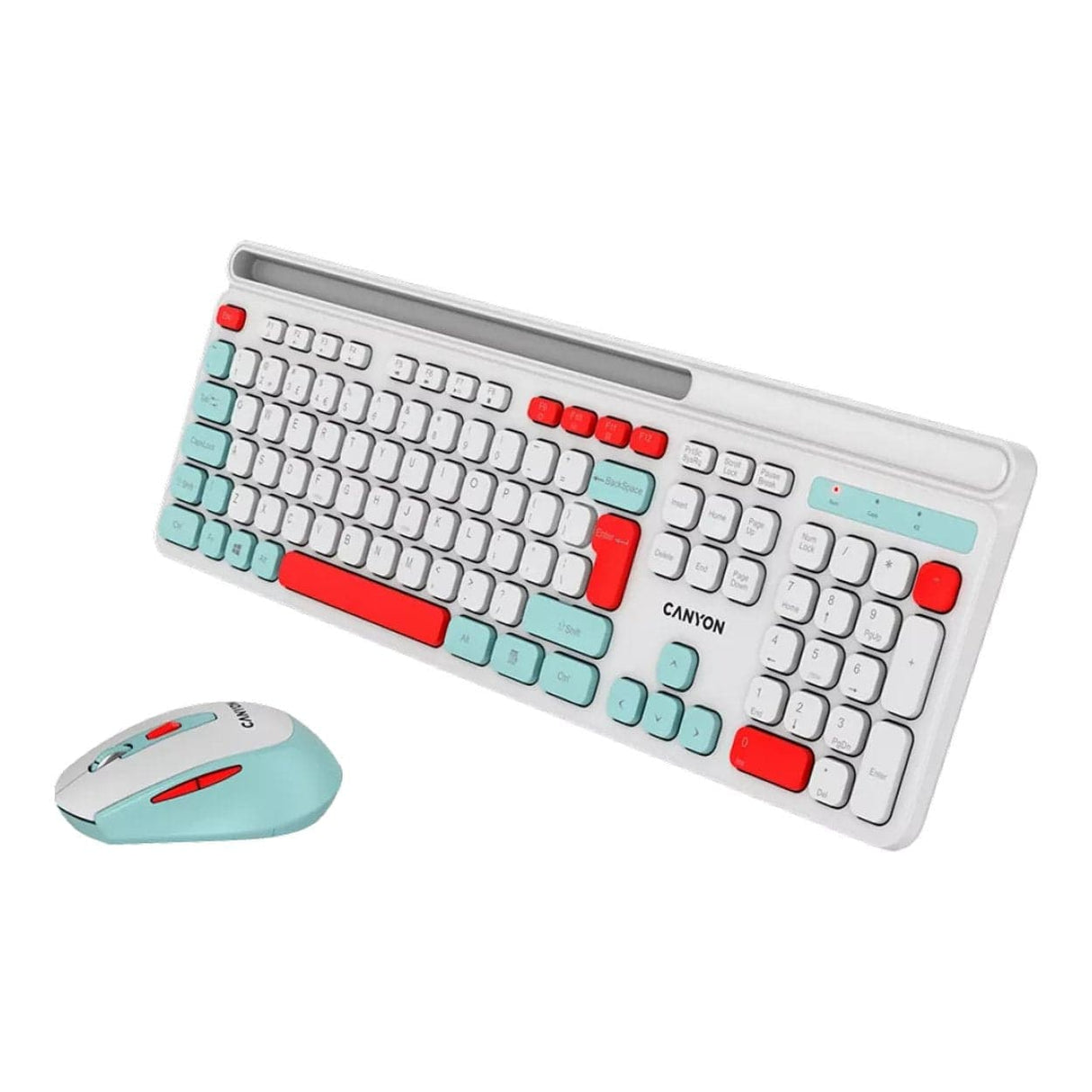 Canyon HSET-W5 Wireless Keyboard and Mouse Combo White CNS-HSETW5WT