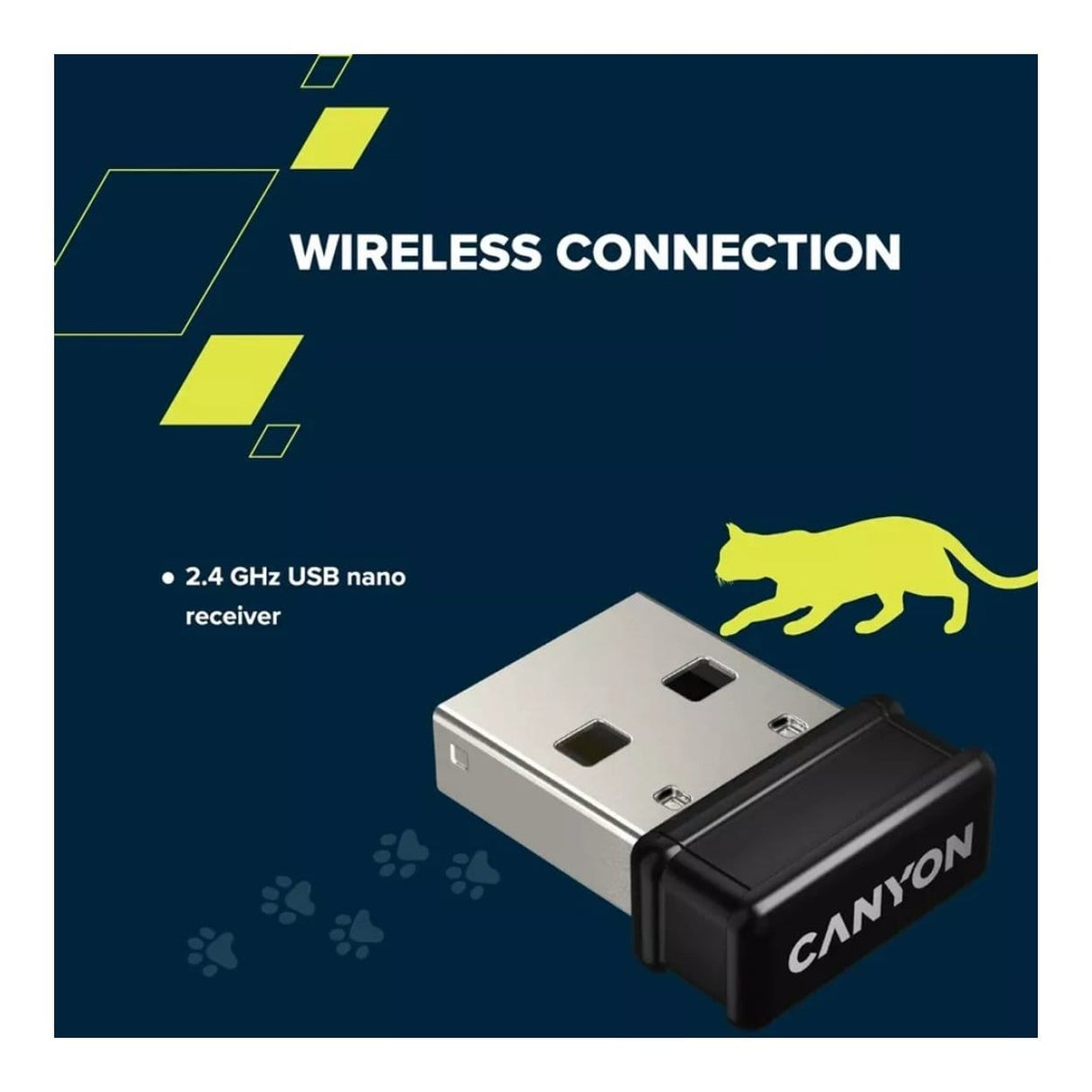 Canyon HSET-W6 Wireless Gaming Combo - Kitty Edition Violet CNS-HSETW6VT