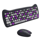 Canyon HSET-W6 Wireless Gaming Combo - Kitty Edition Violet CNS-HSETW6VT