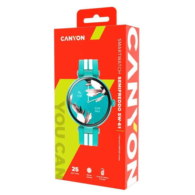 Canyon SW-61 Semifreddo Smart Watch Green CNS-SW61BL