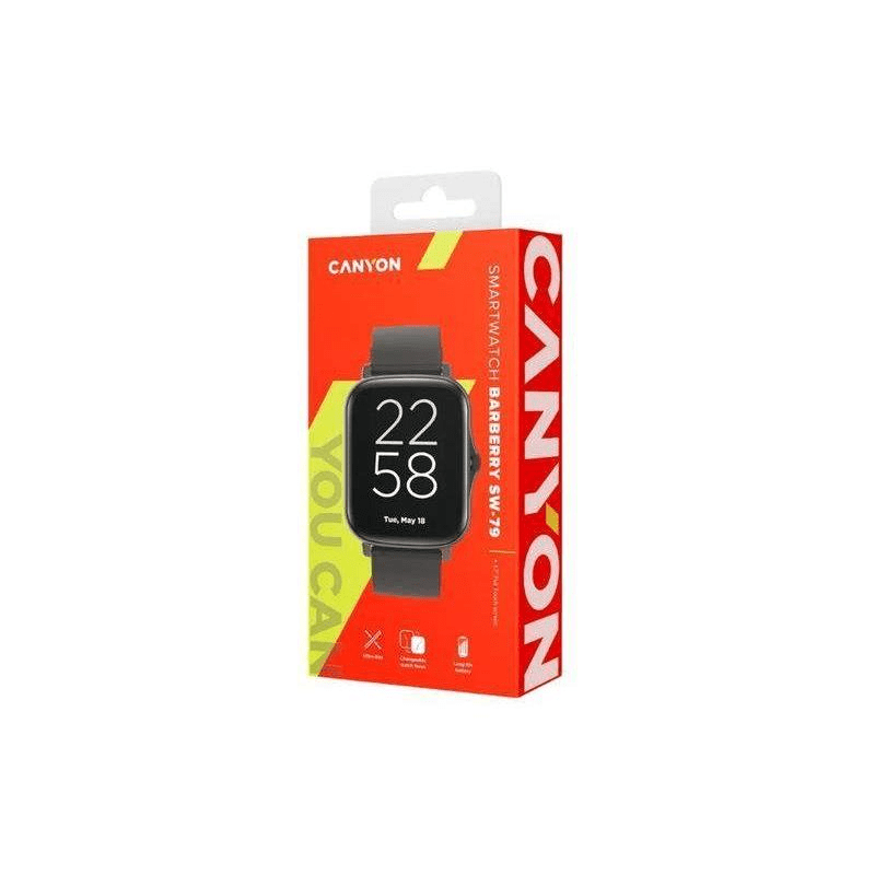 Canyon SW-79 Barberry Smart Watch Black CNS-SW79BB