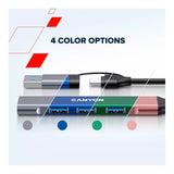 Canyon DS-02 4-in-1 Type-C Hub Grey CNS-TDS02G