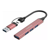 Canyon DS-02 4-in-1 Type-C Hub Pink CNS-TDS02P
