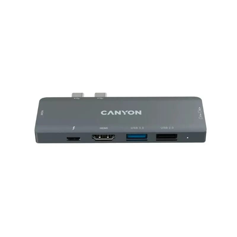 Canyon DS-5 USB 2.0 Type-C Hub for MacBook Grey CNS-TDS05B