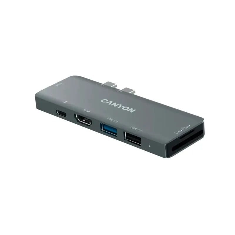 Canyon DS-5 USB 2.0 Type-C Hub for MacBook Grey CNS-TDS05B