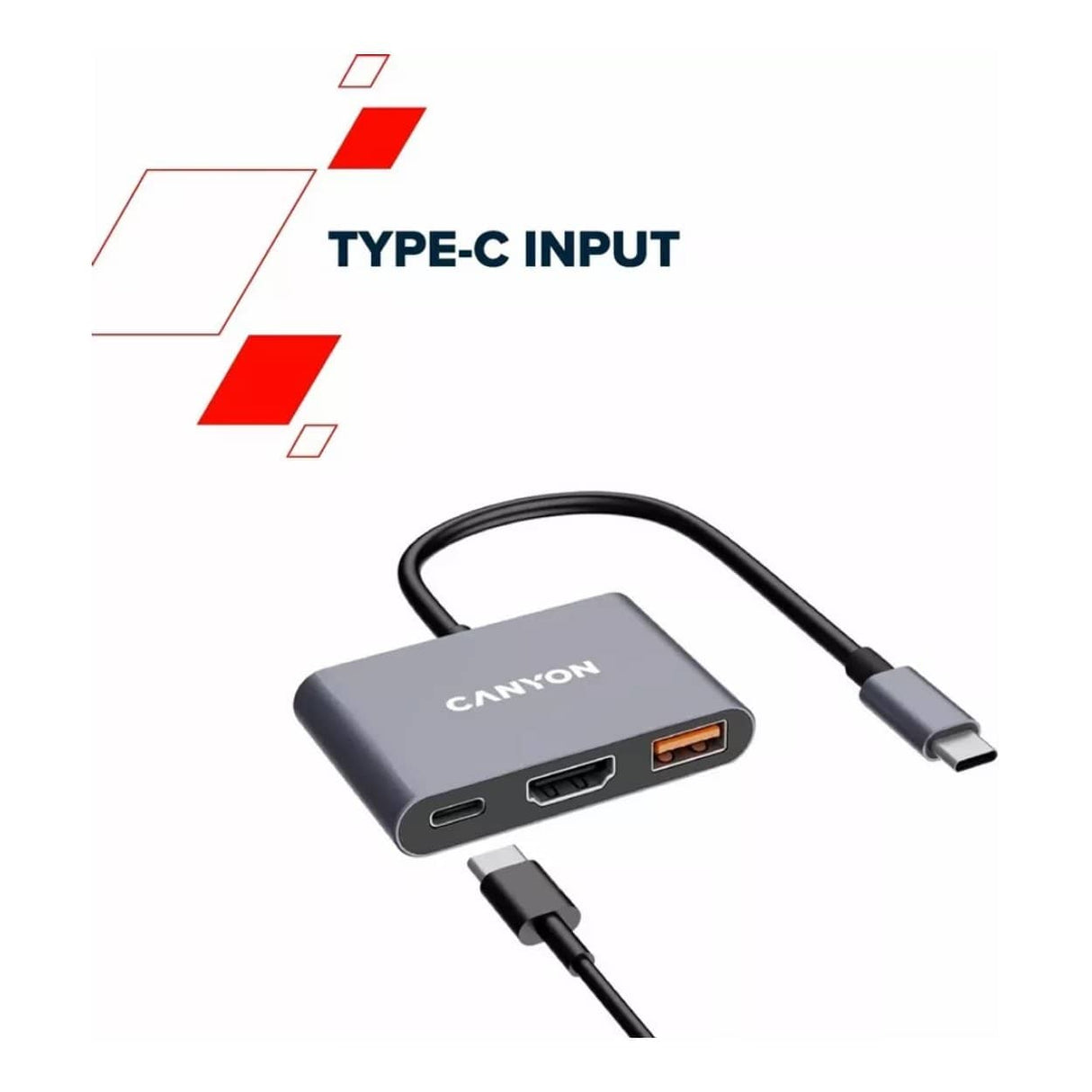 Canyon DS-17 6-in-1 Type-C Hub Grey CNS-TDS17
