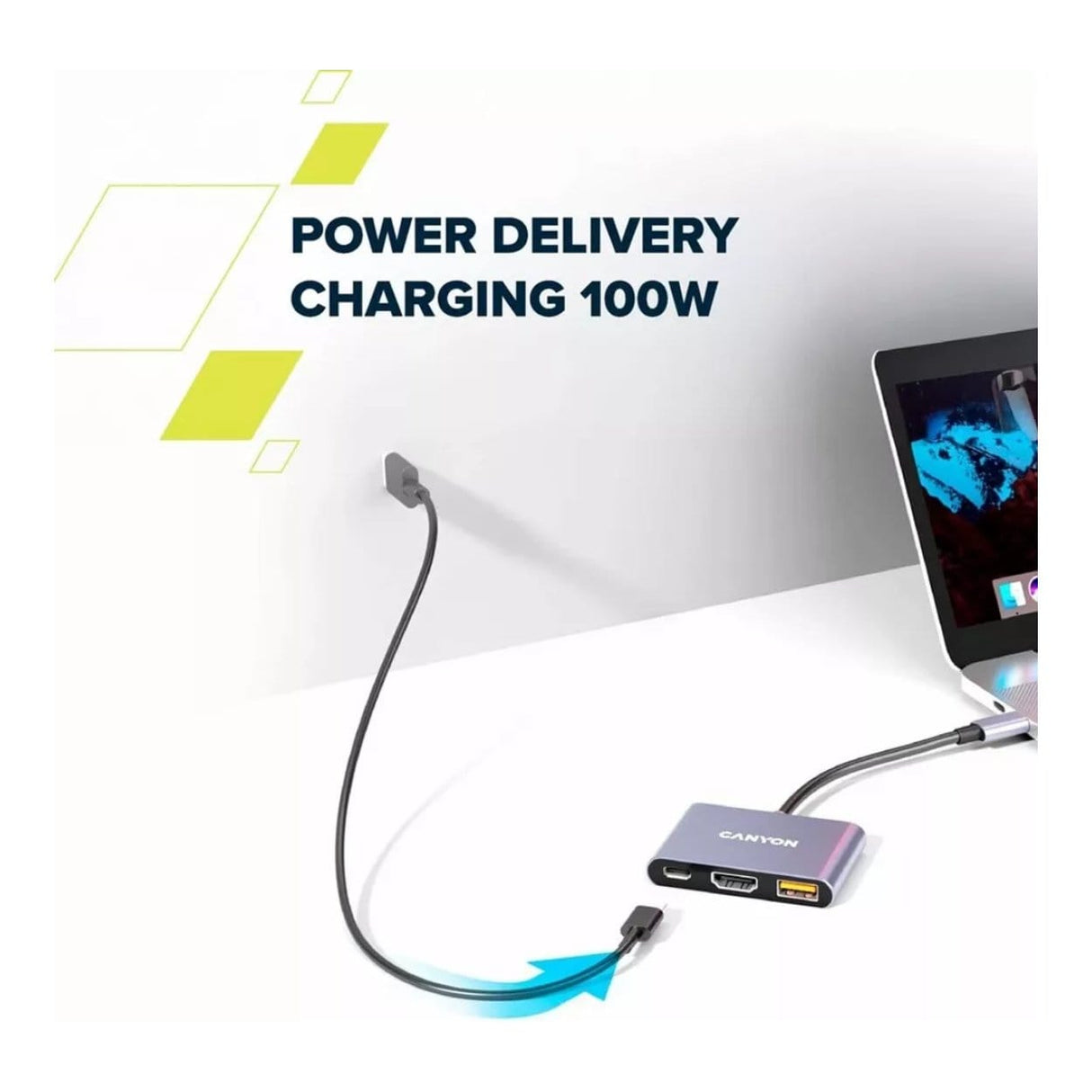 Canyon DS-17 6-in-1 Type-C Hub Grey CNS-TDS17