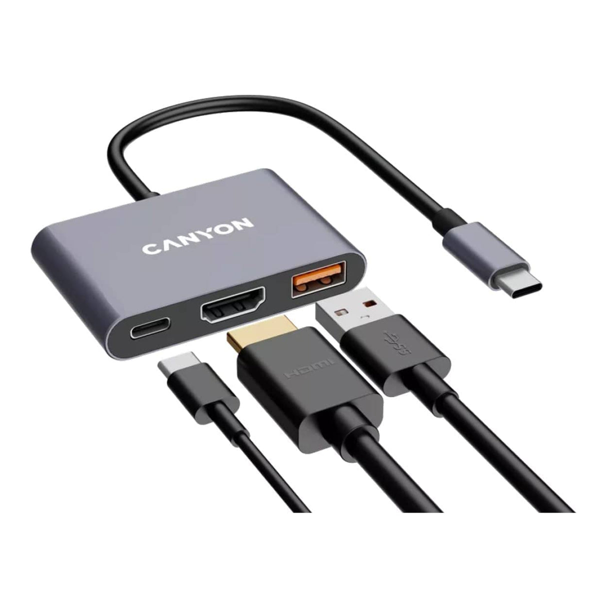 Canyon DS-17 6-in-1 Type-C Hub Grey CNS-TDS17