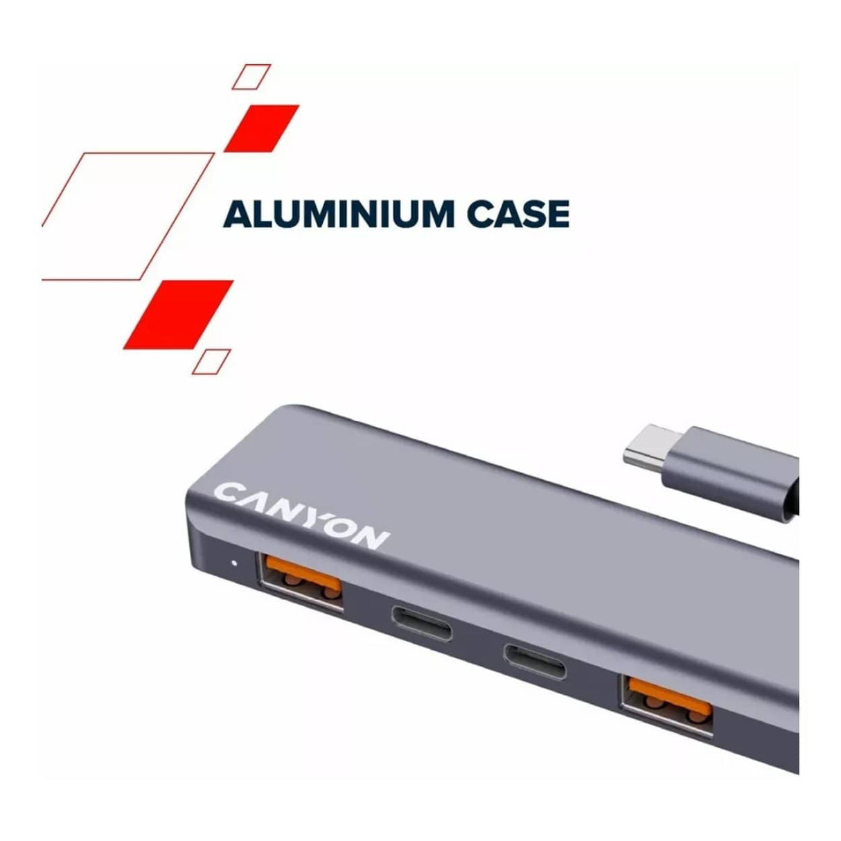 Canyon DS-18 5-in-1 Type-C Hub Grey CNS-TDS18