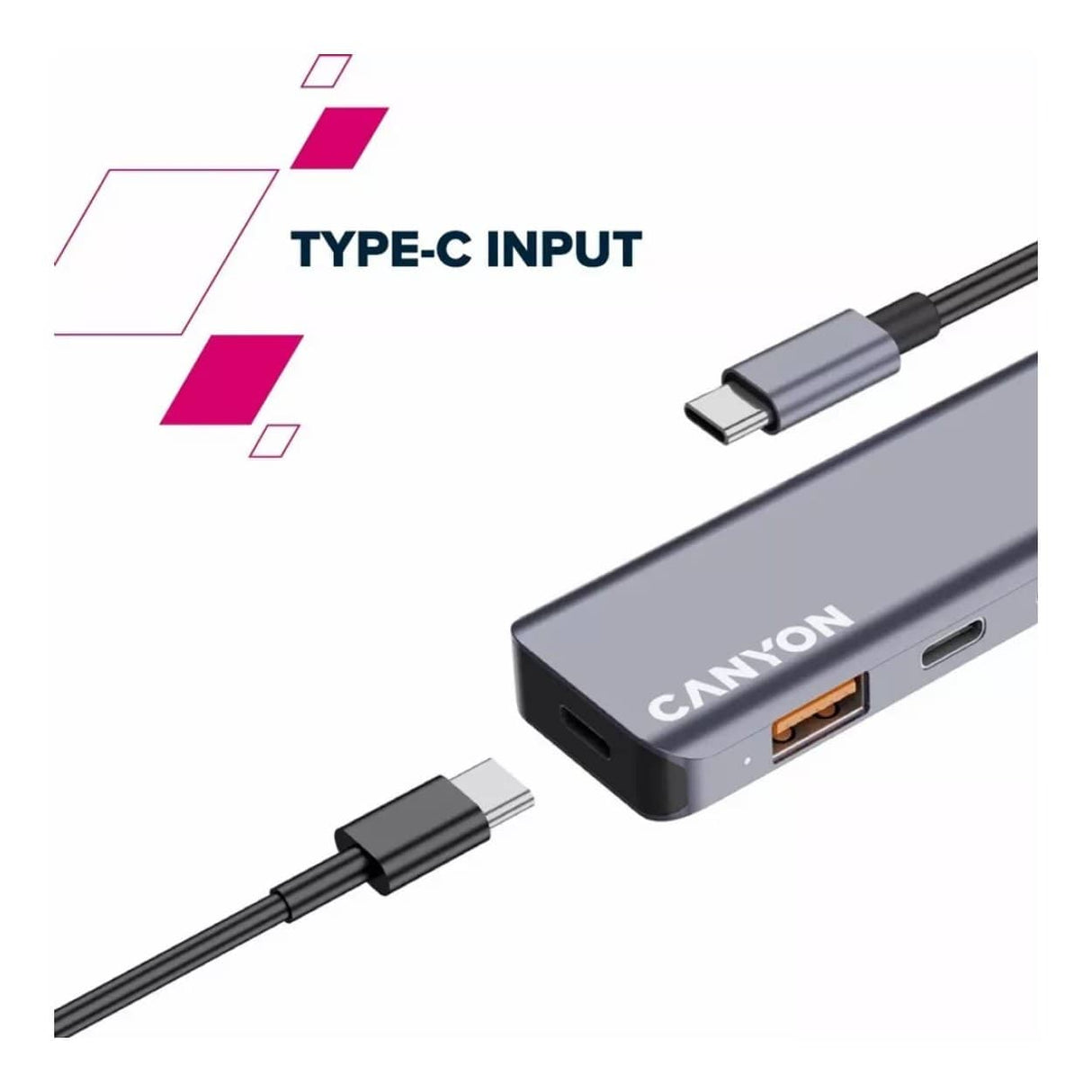 Canyon DS-18 5-in-1 Type-C Hub Grey CNS-TDS18