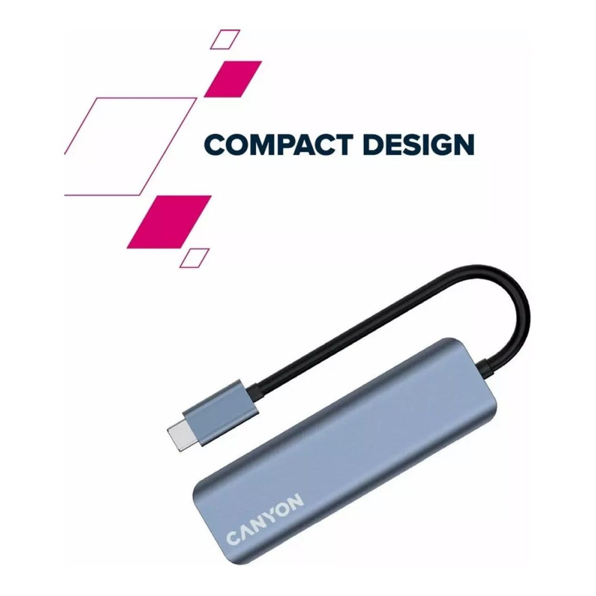 Canyon DS-18 5-in-1 Type-C Hub Grey CNS-TDS18