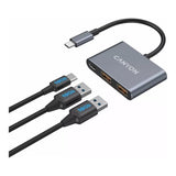 Canyon DS-3 3-in-1 Type-C Hub Dark Grey CNS-TDS3