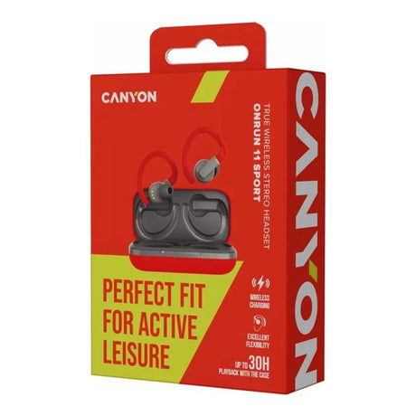 Canyon OnRun 11 Sport Wireless Stereo Headset Red CNS-TWS11R