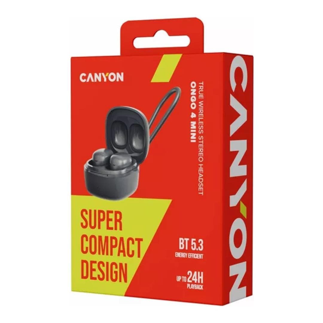 Canyon OnGo 4 Mini TWS Earbuds Grey CNS-TWS4G