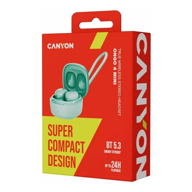 Canyon OnGo 4 Mini TWS Earbuds Green CNS-TWS4GR
