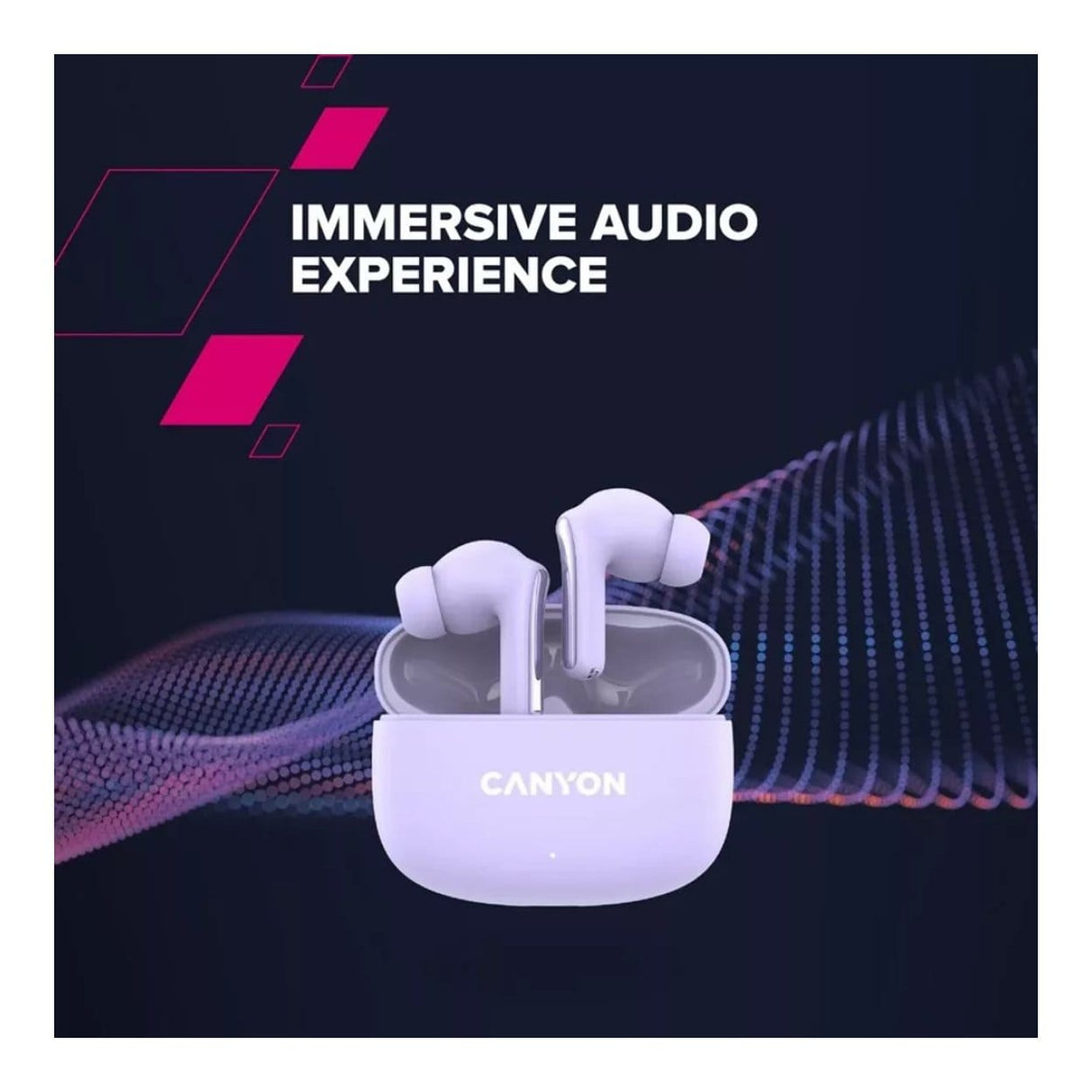 Canyon OnGo 9 TWS Earbuds Purple CNS-TWS9P