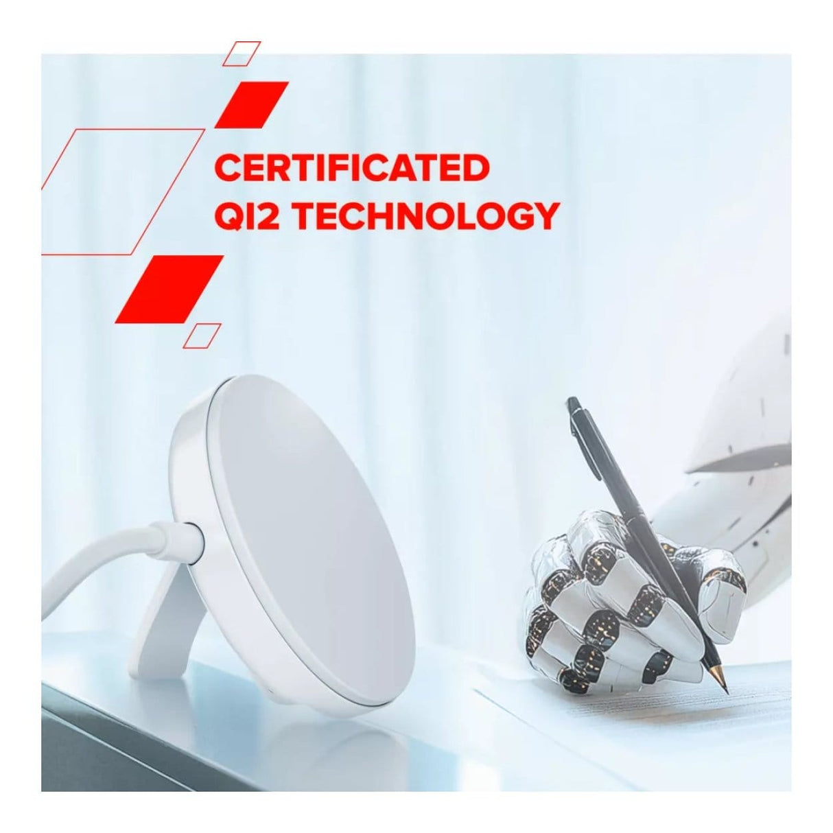 Canyon OnCharge 105 15W Qi2 Wireless Charging Pad White CNS-WCS105W