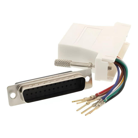 VCOM DB25 Male to RJ45 Plastic Adapter CNV-DB25M-RJ45-V