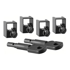 LinkQnet 4-piece Cable Lock Black CNV-PLUG-LOCK-BLK