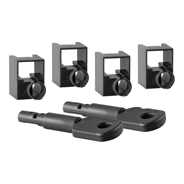 LinkQnet 4-piece Cable Lock Black CNV-PLUG-LOCK-BLK