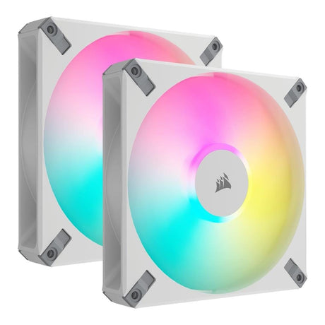 Corsair iCUE AF140 RGB Elite 140mm PWM Case Fan White 2-pack CO-9050160-WW