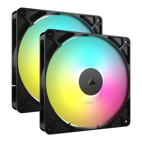 Corsair RS140 ARGB 140mm PWM 1700 RPM Case Fan - Dual-pack CO-9050183-WW